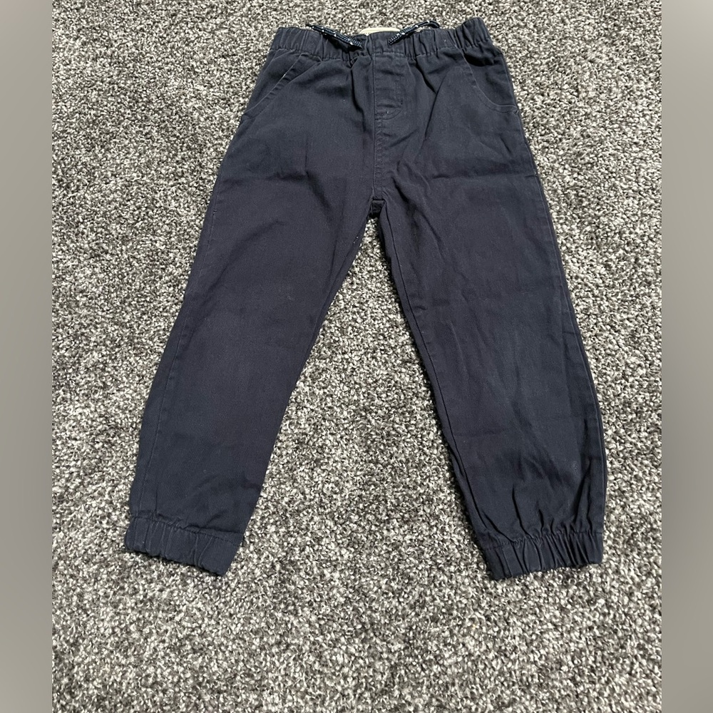 Boys 4T cotton navy joggers